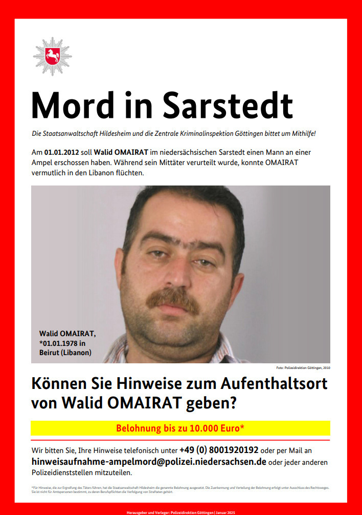 Fahndungsplakat