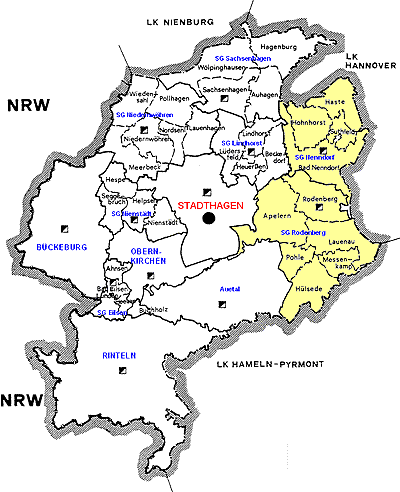 Zuständigkeitsbereich PK Bad Nenndorf